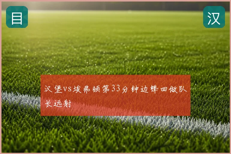 汉堡vs埃弗顿第33分钟边锋回做队长远射